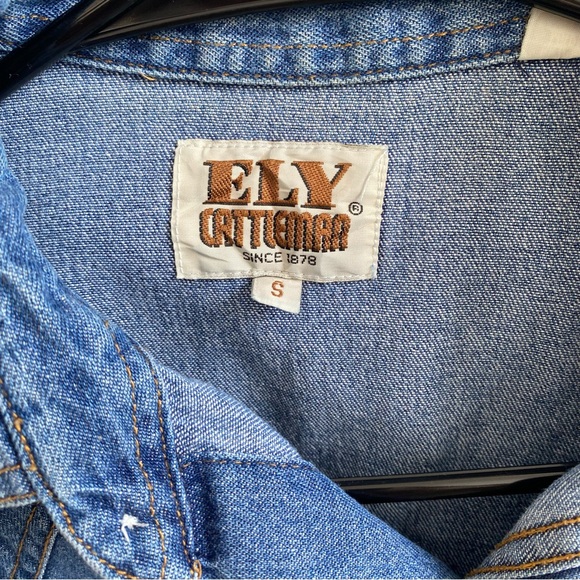 Men's Western Pearl Snap Shirt Bundle S - Wrangler, Ely Cattleman, Gap - Picture 7 of 9